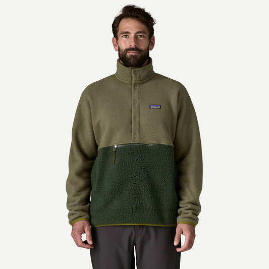 M's Retro Pile Half-Snap Pullover