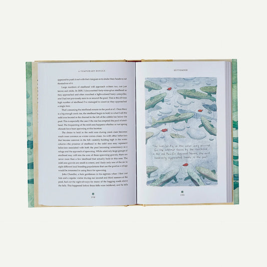 A Temporary Refuge: Fourteen Seasons with Wild Summer Steelhead by Lee Spencer (hardcover book)