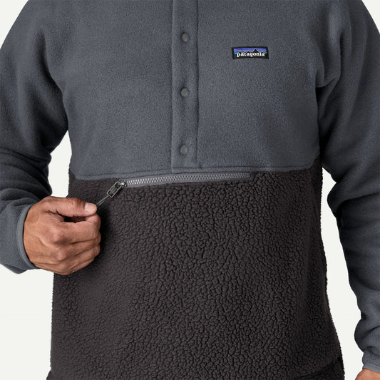 M's Retro Pile Half-Snap Pullover