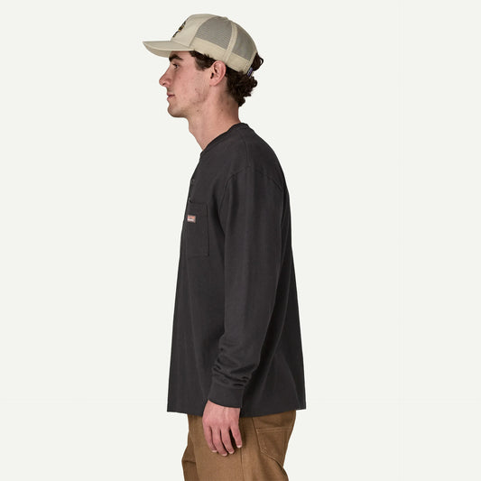 M's Long-Sleeved Work Henley Pocket Tee